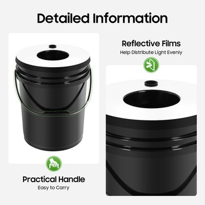 DWC 5 Gallons 6 Buckets Hydroponics Growing System Recirculating Growing Kit NEW