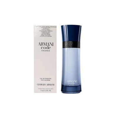 Armani Code Colonia by Giorgio Armani 2.5 Fl oz (T) EDT Spray for Men