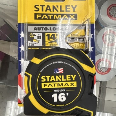 STANLEY FATMAX Auto-Lock Retractable Tape Measure 16 ft x 1-1/4 in FMHT33316