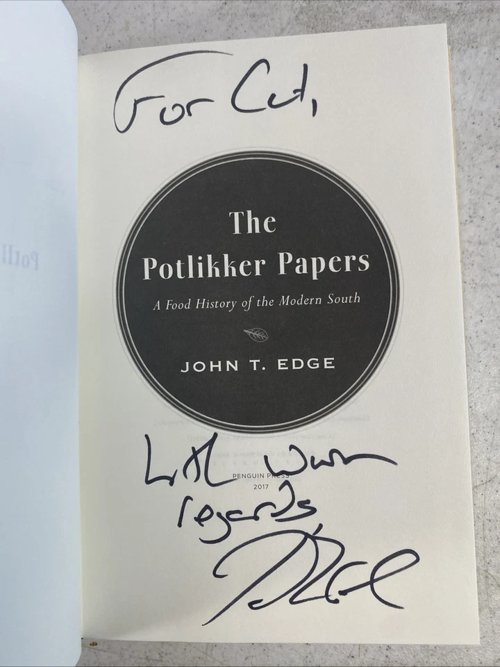SIGNED Potlikker Papers by John T. Edge James Beard Award Foto 2 de 4