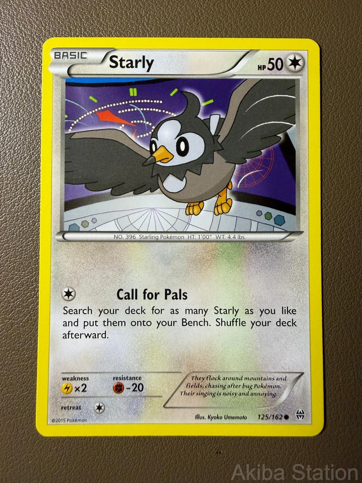 STARLY 125/162 COMMON BREAKTHROUGH POKEMON HP
