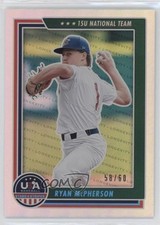 2022 Panini USA Baseball Stars & Stripes Holo Blue 58/60 Ryan McPherson #92 tj1