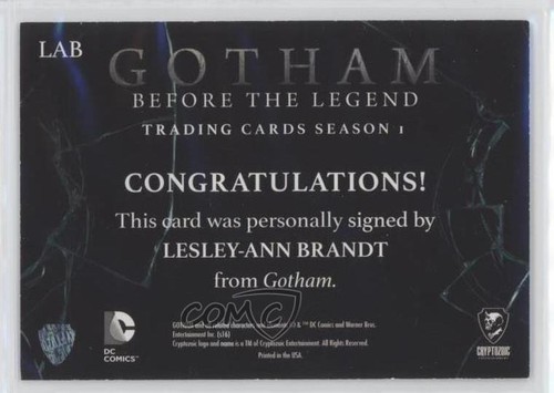 2016 Gotham Before the Legend: Season 1 Auto Lesley-Ann Brandt Larissa Diaz 0el - Picture 2 of 3