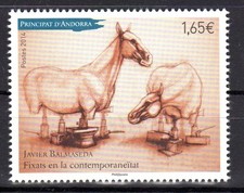 Timbre Andorre Français n°755 Javier Balmaseda