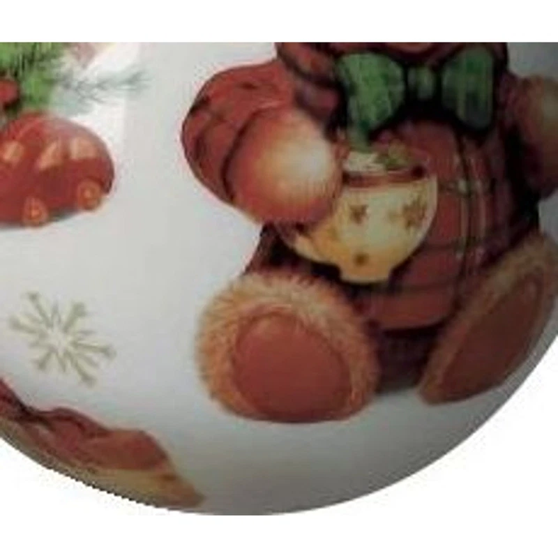 Palla di Natale Ceramica BRANDANI Coccole Orsetto Decorazione Albero 10 cm, fotografia 8 di 9