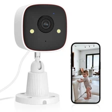 Mini 2K 2.4GHz WiFi Smart Home Security Camera Human Detection Wireless Audio