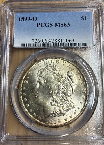 1899 O Morgan Silver Dollar GOLD Toned PCGS MS63 SEE PICTURES