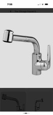 KWC KWCDIVO-ARCO Chrome pull out kitchen faucet new 10.041.003.000