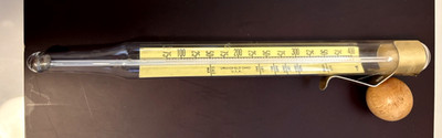 Vintage Combination Candy & Deep Fat Frying Glass Thermometer Made in USA VG