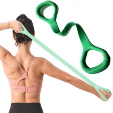 Figure 8 Resistance Band, Arm Back Shoulder Exercise Elastic Rope Green