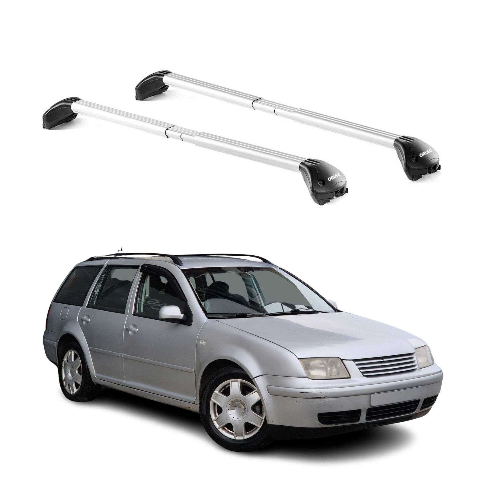 Barres de toit gris argenté pour break VW Bora Wagon 1J 1999-2005
