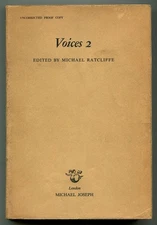 Michael RATCLIFFE / Voices 2 Uncorrected Proof 1st 1965