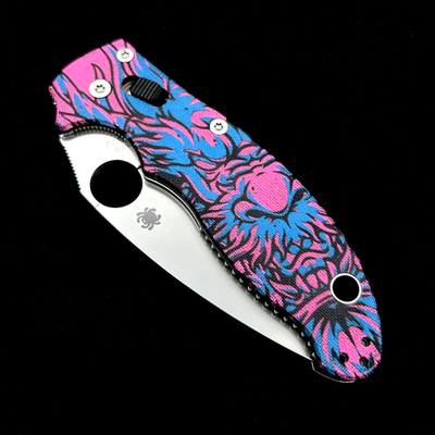 Spyderco Manix 2 C101GP2 w/ Custom Dragonface Scales & 2 choices