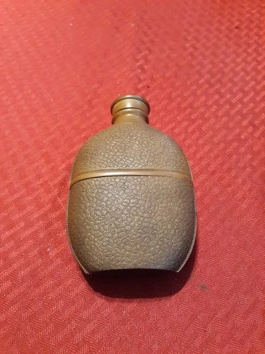 Goodyear 1851 half pint hard rubber flask