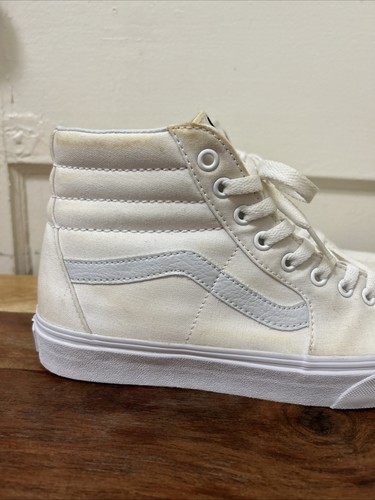 Vans SK8 HI Herren 8/Damen 9,5 Weiß Skateboarding Sneaker Schuhe 508731 - Bild 2 von 15