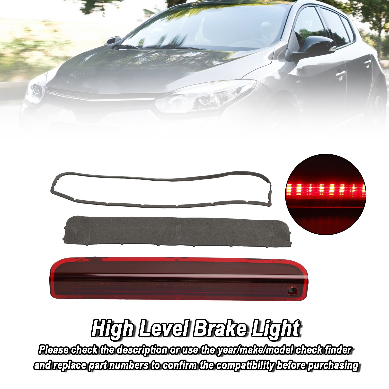 Feu stop supérieur hayon Megane 3 pour rénovation auto - 3