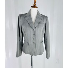 ANTONIO MELANI Women s Gray Pinstripe Blazer Sz 8