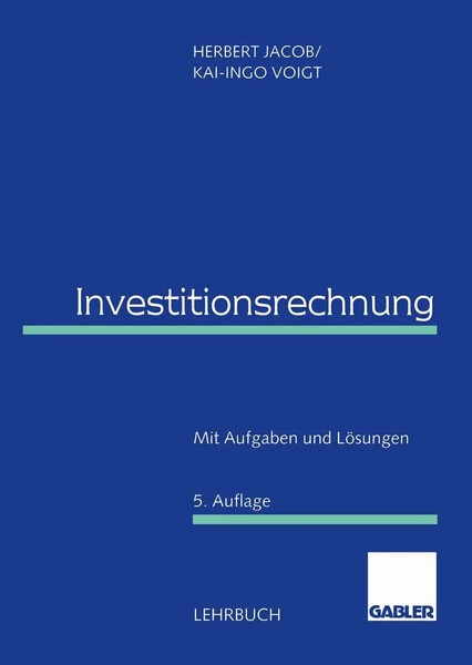 Herbert Jacob (U. A.) | Investitionsrechnung | Taschenbuch | Deutsch (1997)-image
