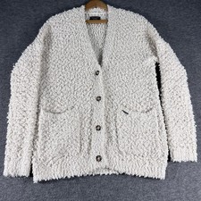 Abercrombie Fitch Women s Cream Button Up Cardigan Sweater XS Cottagecore Cozy