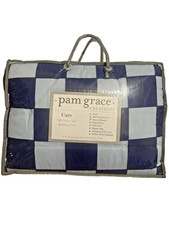 PAM GRACE Crib 10-piece Color Block Cars Crib Set Quilt Fitted Sheet Diaper Bag