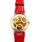 NEW Swatch Watch FEUER GK177 FIRE with Case and Papers 1994 Gents NEW BATTERY