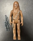 Vintage STAR WARS CHEWBACCA Action Figure 1977 Kenner With Blaster
