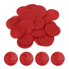 120Pcs Round Felt Circles, 15mm 5/8" Pre Cut Felt Pads, Red
