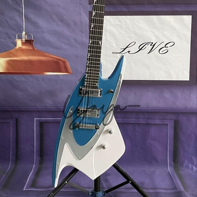 #ad New JBD 400 Blue Shark Electric Guitar HH Pickups Chrome Hardware High Quality $274.55