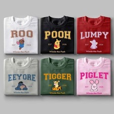 Cute Disney Winnie The Pooh T-shirt, Pooh and Friends Matching Tee, Disney World