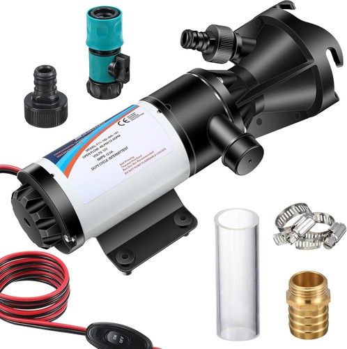 Durable 12GPM RV Macerator Pump with 30s Run Dry Protection & Easy Connection - Picture 3 of 9