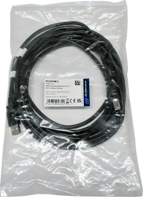 EFB Elektronik K5256SW.5 USB 2.0 5m USB Cable Type A - B NEW NEU