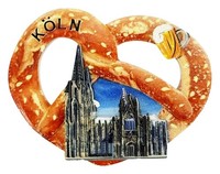 KöLn Magnet KüHlschrankmagnet Brezel Mit Dom Motiv