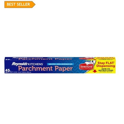 Kitchens Stay Flat Parchment Paper - Versatile Baking & Cooking Solution