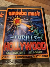 AMOEBA MUSIC HOLLYWOOD - GRAND OPENING 17x13 POSTER by JOHN HOWARD 2001