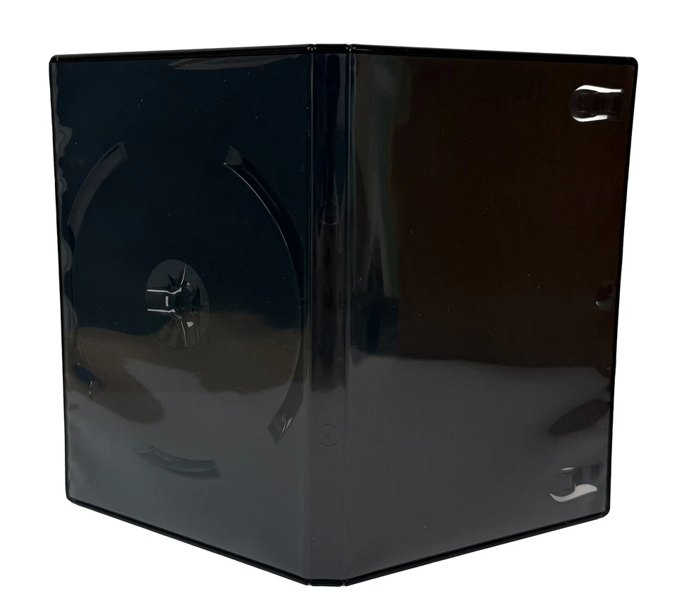 高级标准亮光黑色单张 DVD 盒 14 毫米 批量 — 第 2/4 张图片