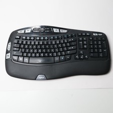 Logitech K350 Wireless Ergonomic Wave Keyboard Black Y-R0053 Multimedia