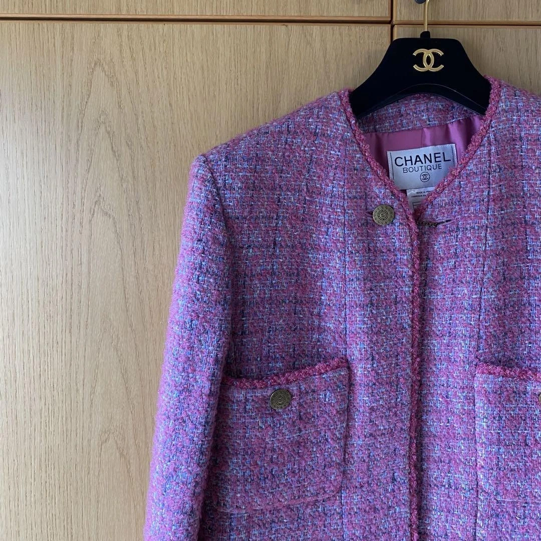 Giacca tweed Chanel anni 90 38 lana mohair