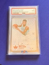 2023 Court Kings Brandon Miller Works In Progress Ruby /149 Rookie PSA 9