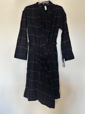 Stars Above Black Plaid Women  s Robe New With Tags Size XS/S