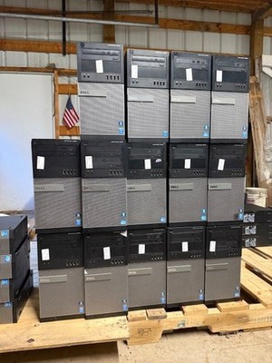 Lot of 14 Dell OptiPlex Tower Desktop Computers   Mixed Models (i5 / i7 CPU)