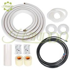 16 Feet Install Kit Fits For Mini Split Heat Pump Systems 1/4''-1/2'' Dia. White