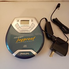 Philips Jogproof Portable CD Player 45 ESP Discman Line Out Tested W/AC Adapter