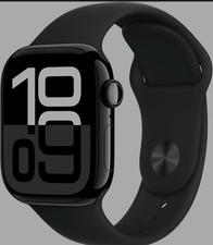 Apple Watch Series 10 46mm Jet Black Aluminium GPS, 100% Batt Health