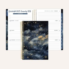 bloom daily planners 2026 Soft Cover Planner, 4" x 6", Midnight Sky