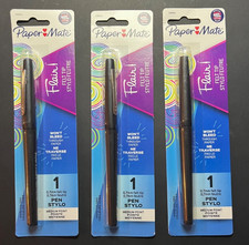 Paper Mate Flair Felt Tip Pens, Medium Point 0.7mm , Black, 3 Count