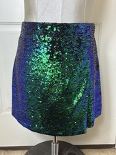 DO BE Girl  s Small Winter Fairyland Peacock Sequence Dance Skirt