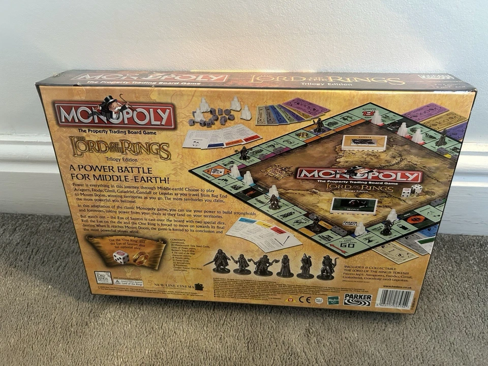 Monopoly The Lord Of The Rings Trilogy Edition Rare New & Sealed - Image 2 of 4