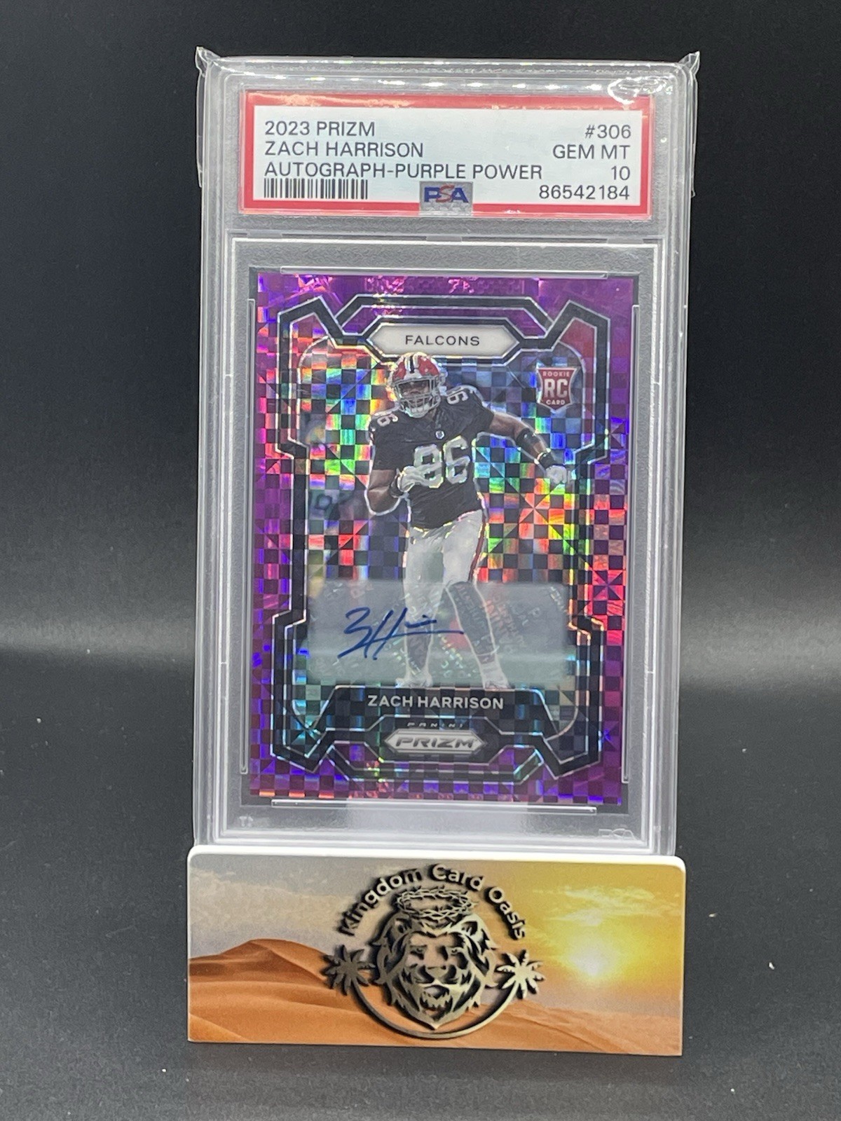 💥2023 Panini Prizm ZACH HARRISON Rookie Auto Purple Power /49 PSA 10 POP 1💥