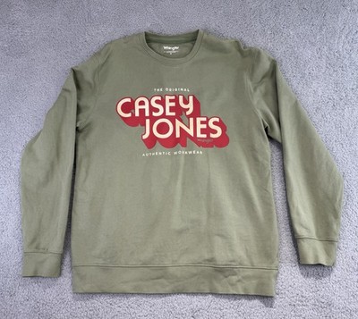 Wrangler Casey Jones The Original Authentic Workwear Sweater Green Size Medium