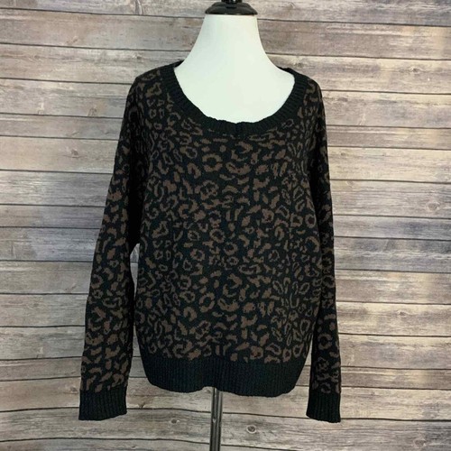 Free People Leopard Print Sweater (Size 
